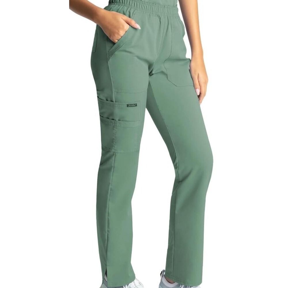 Sanibel Contemporary Scrub Pants Size Large Sage Green New